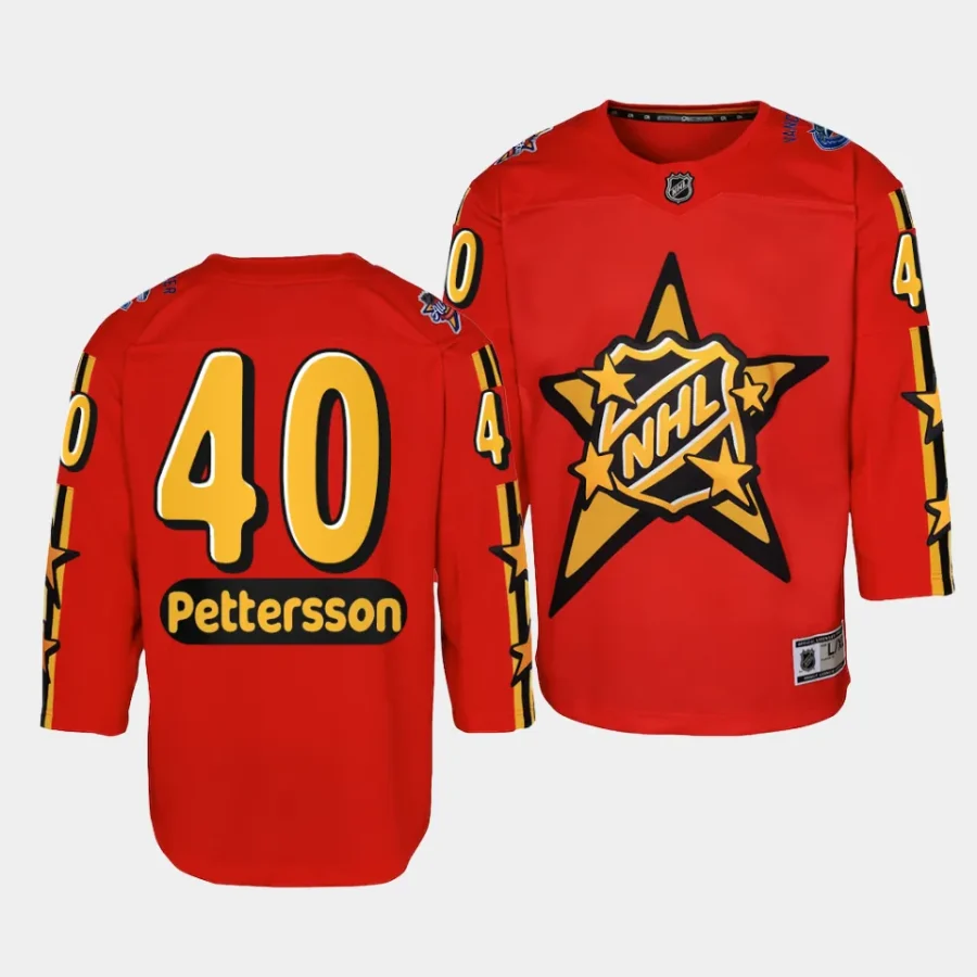 elias pettersson canucks 2024 nhl all star game youth redpremier jersey