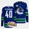 elias pettersson canucks blue 2024 nhl all star skills authentic home jersey