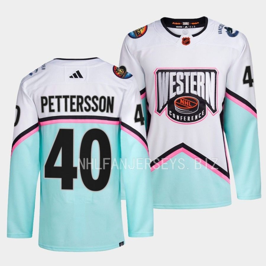 elias pettersson canucks white 2023 nhl all star western conference authenticjersey