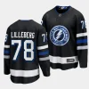 emil lilleberg lightning black 2023 24alternate premier breakaway jersey