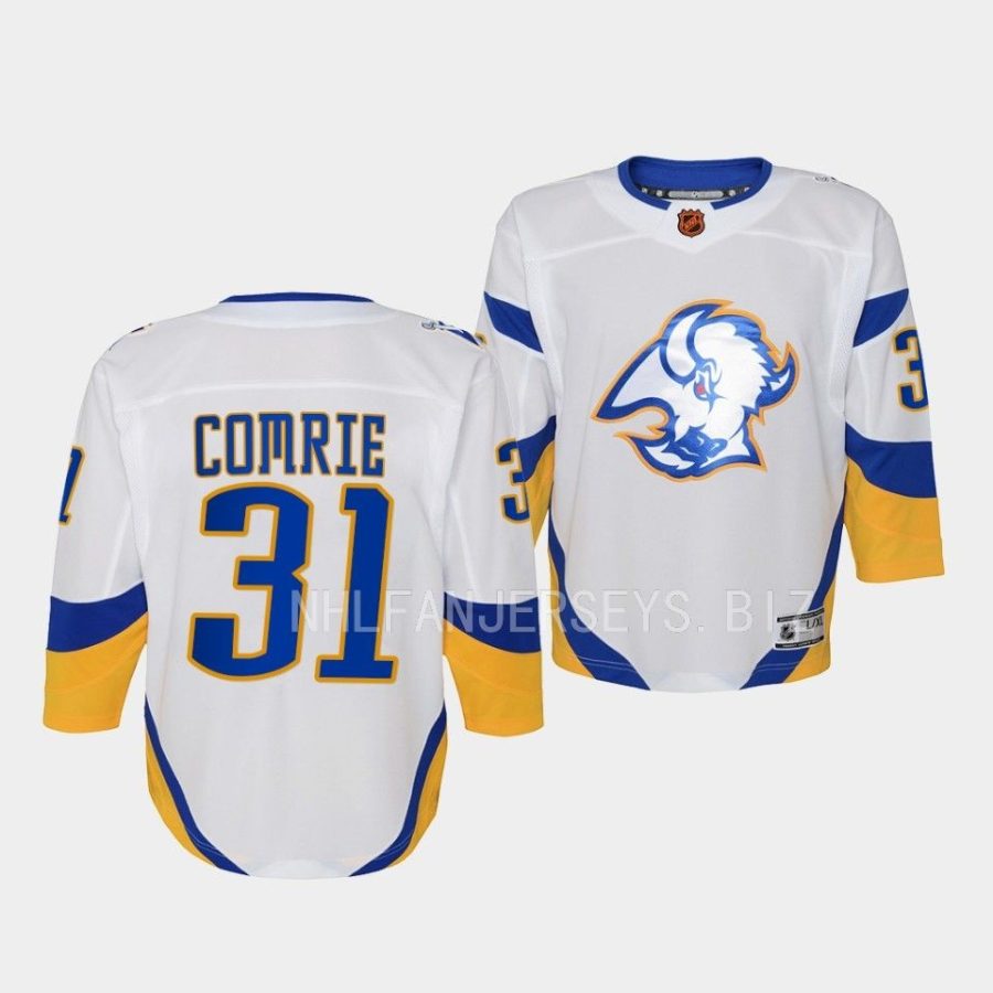 eric comrie sabres 2022special edition 2.0 youth white jersey