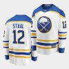 eric staal sabres white away breakaway player jersey