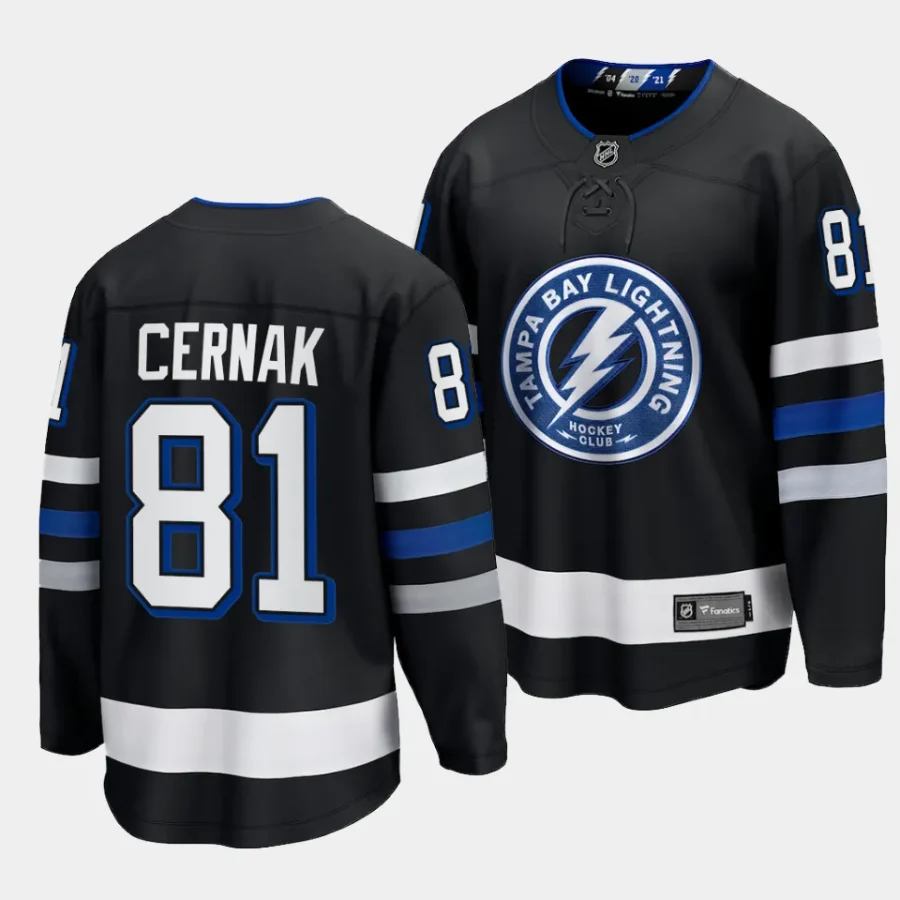 erik cernak lightning black 2023 24alternate premier breakaway jersey