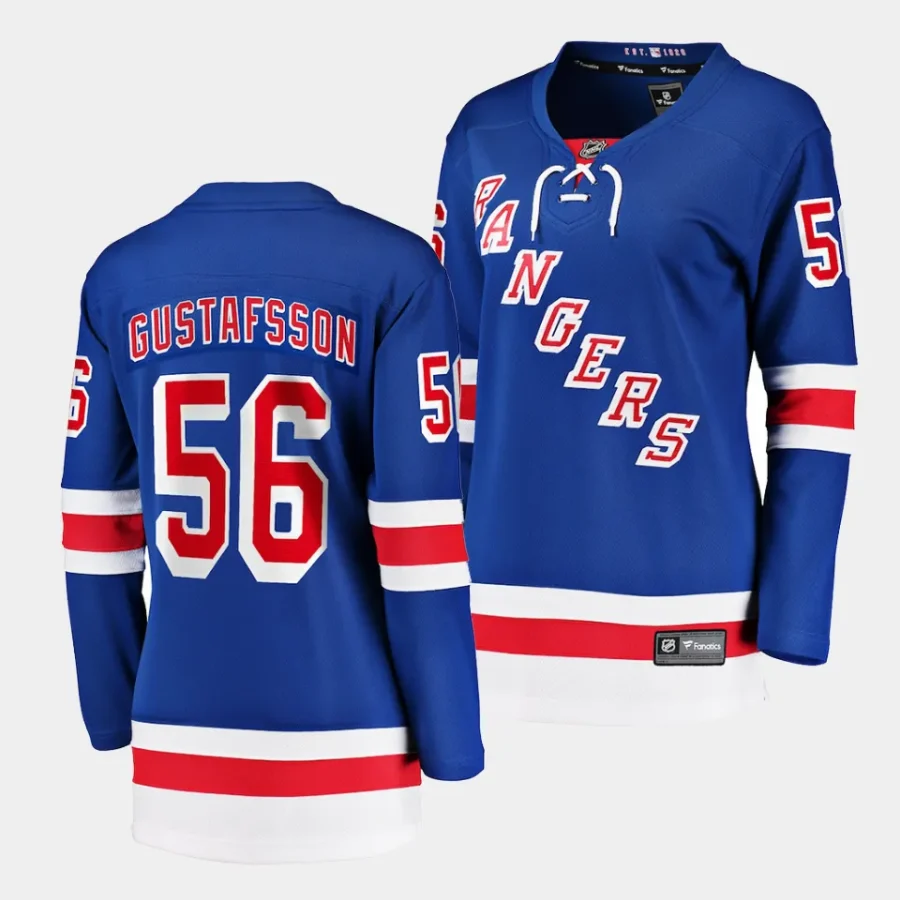 erik gustafsson rangers blue home women jerseys