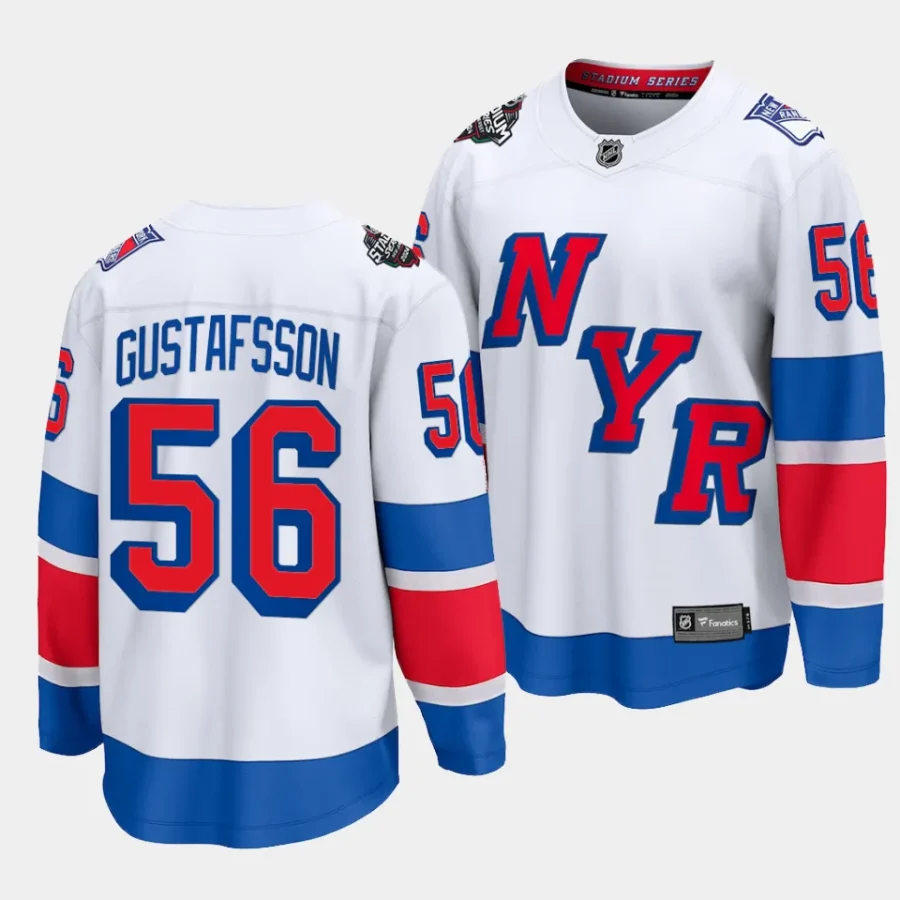 erik gustafsson rangers white 2024 nhl stadium series breakaway player jersey