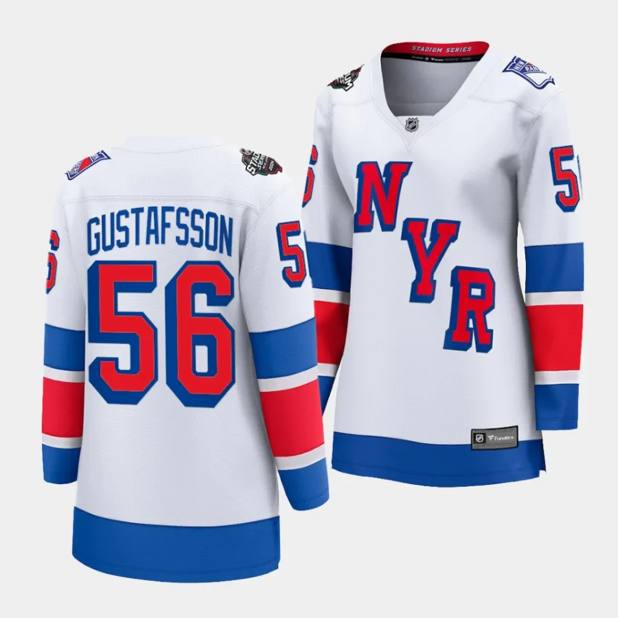 erik gustafsson rangers white 2024 nhl stadium series breakaway player womenjersey