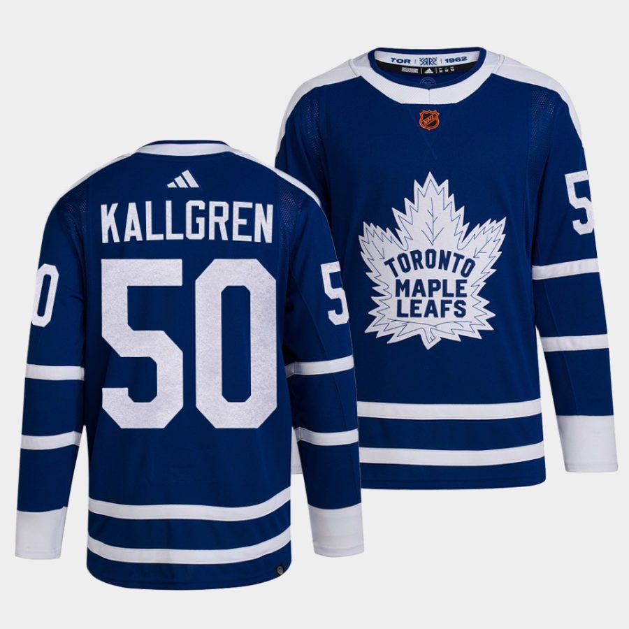 erik kallgren maple leafs blue 2022reverse retro 2.0 authentic primegreen jersey