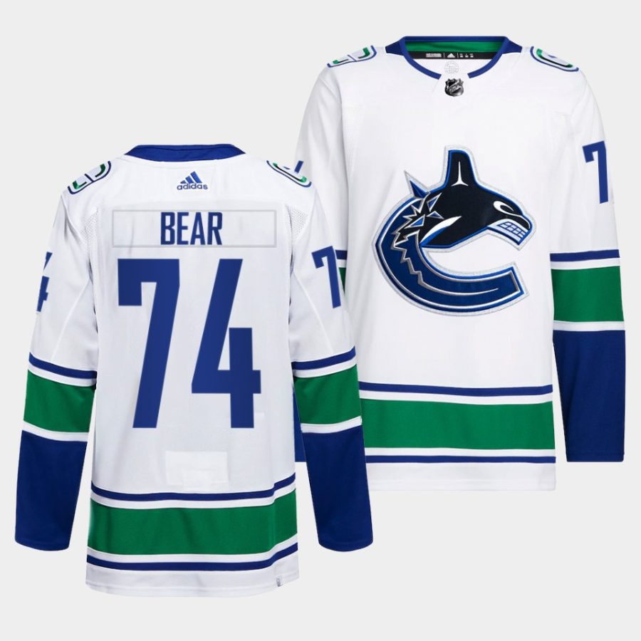 ethan bear canucks white away authentic primegreen jersey