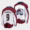 evan rodrigues avalanche white away breakaway player jersey