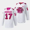 evan rodrigues panthers white 2023pink in the rink limited jersey