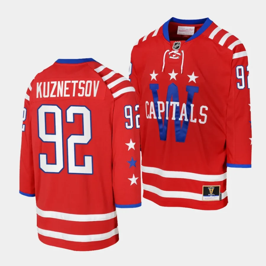 evgeny kuznetsov capitals 2015 blue line youth redmitchell ness jersey