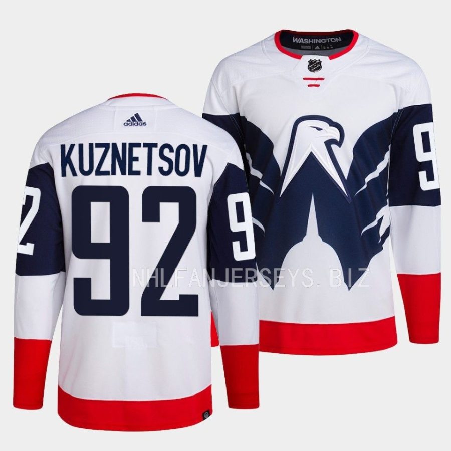 evgeny kuznetsov capitals white 2023 nhl stadium series primegreen authentic jersey