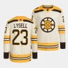 fabian lysell bruins cream 2023 24100th anniversary primegreen authentic playerjersey