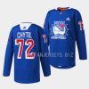 filip chytil rangers blue 2022garden of dreams warmups jersey