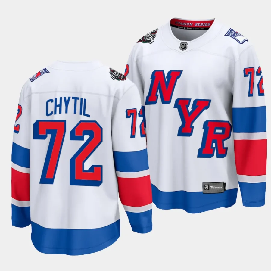 filip chytil rangers white 2024 nhl stadium series breakaway player jersey