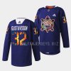 filip gustavsson wild warmup 2022indigenous celebration night navy jersey