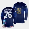 finland jere sallinen 2023 iihf world championship navy away jersey