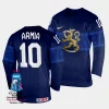 finland joel armia 2023 iihf world championship navy away jersey