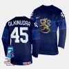 finland jussi olkinuora 2023 iihf world championship navy away jersey