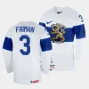 finland niklas friman 2023 iihf world championship white home jersey