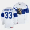 finland nikolas matinpalo 2023 iihf world championship white home jersey