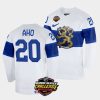 finland sebastian aho 2022 nhl global series white home jersey