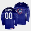 france custom 2022 iihf world championship navy away jersey