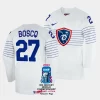 france jules boscq 2023 iihf world championship white home jersey