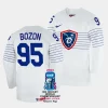 france kevin bozon 2023 iihf world championship white home jersey