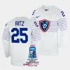 france nicolas ritz 2023 iihf world championship white home jersey