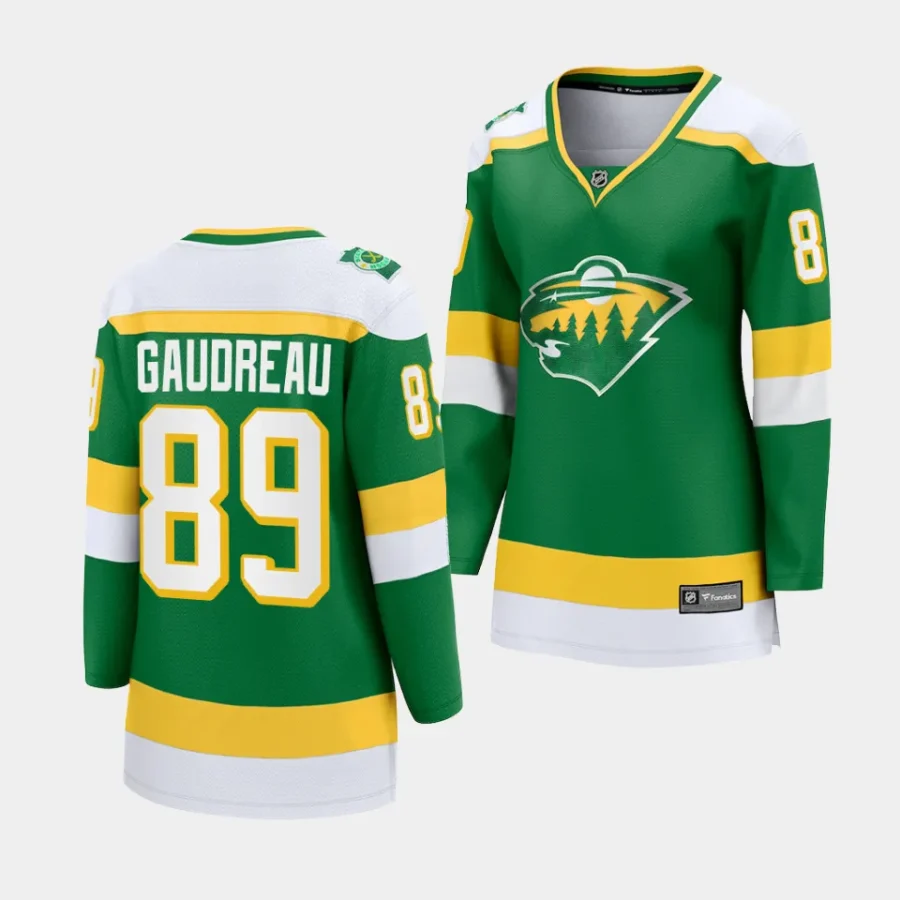 frederick gaudreau wild green alternate women jerseys