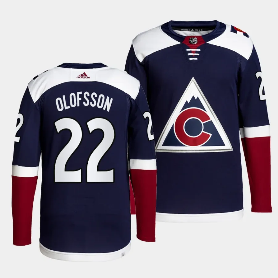 fredrik olofsson avalanche navy alternate primegreen authentic projersey