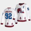 gabriel landeskog avalanche white 2021 reverse retro authentic jersey