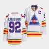 gabriel landeskog colorado rockies white team classic 1977 hockey jersey