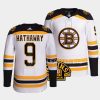 garnet hathaway bruins white 2022 23authentic primegreen away jersey