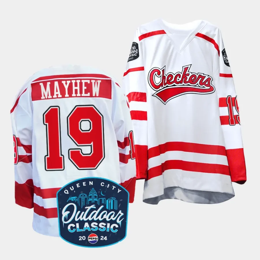 gerald mayhew charlotte checkers 2024 queen city outdoor classic whiteahl replica jerseys