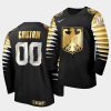 germany 2021 iihf world championship custom black golden limited edition jersey