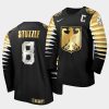 germany 2021 iihf world junior championship tim stutzle black golden limited edition jersey