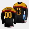 germany custom 2023 iihf world championship black away jersey