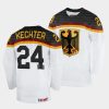 germany roman kechter 2023 iihf world junior championship white home jersey