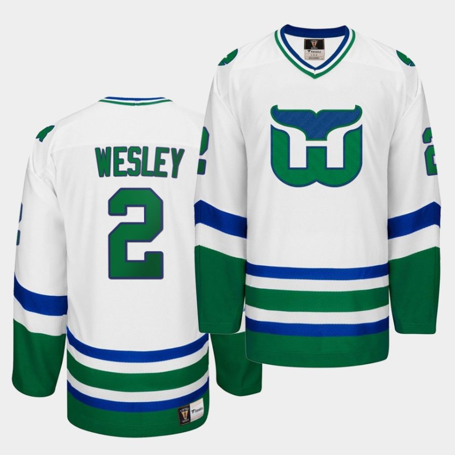 glen wesley hartford whalers white heritage throwback jersey