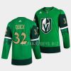 golden knights jonathan quick green 2023 st. patricks day jersey