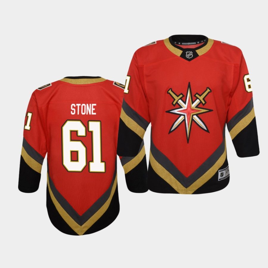 golden knights mark stone red 2021 reverse retro youth jersey