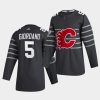 gray calgary flames sideline mark giordano jersey