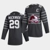 gray colorado avalanche sideline nathan mackinnon jersey