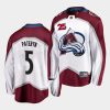 greg pateryn avalanche white 2021 25th anniversary men jersey