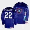 guillaume leclerc france 2023 iihf world championship away blue jersey