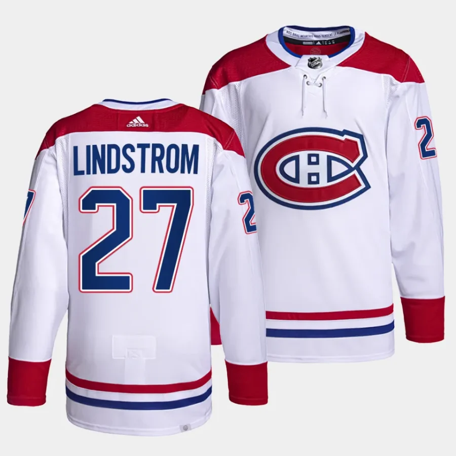 gustav lindstrom canadiens white away primegreen authentic projersey