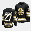 hampus lindholm bruins black 2023 24 100th anniversary premier jersey