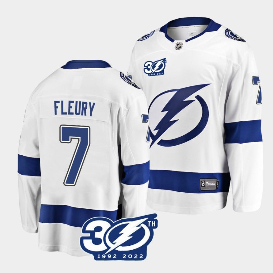 haydn fleury lightning white 30th anniversary away jersey